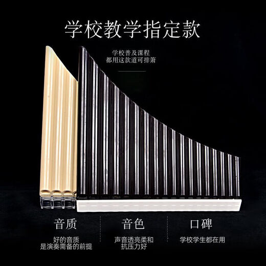 焦韵排箫16管18管易学调初学入门学生学习 18管排箫象牙白