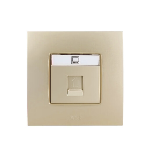 El marco de acero del panel de zócalo del interruptor está hecho de Yipiao Gold One-abre un paquete familiar de tres orificios de tres hoyos 16 A, doble control con alambre AU13553-PG