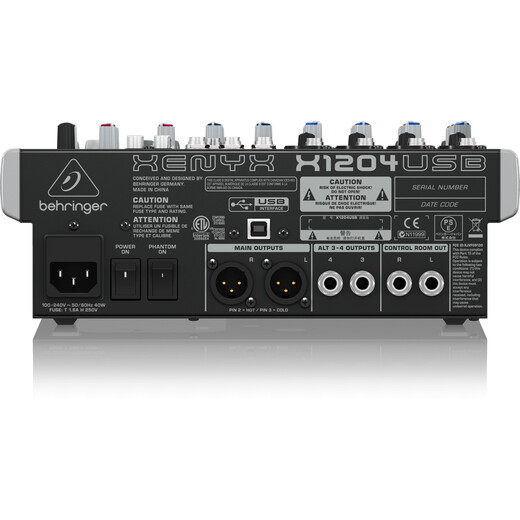 BehringerX1204USB 1204USB 8-way analog mixer X1204USB with effector