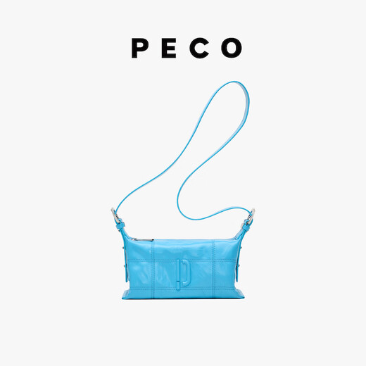 PECO969baby枕头包迷你手机包单肩斜挎高级质感运动斜挎包送女友礼物 蛋黄色头层树皮皱牛皮 现货