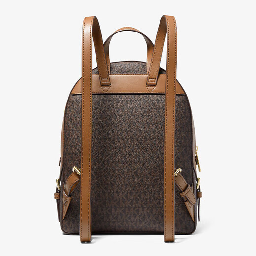MICHAEL KORS New Year's Gift Luxury MK Women's Bag JAYCEE Large Capacity Backpack Large Dark Brown/Acorn Brown