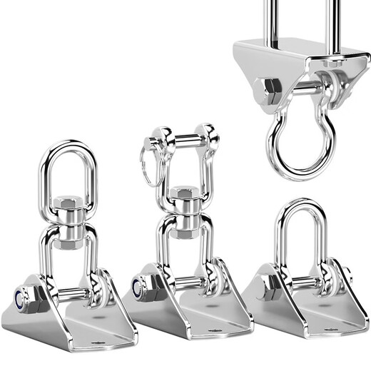 Tianzhuo Hardware 304 stainless steel ring swing ring swing hook aerial yoga ceiling hammock sandbag hanging fixed bow hanging plate (expansion screw type)