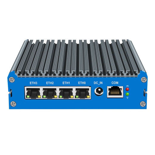 Bicontrol G48 N5105 multi-network quad-core soft-routed embedded industrial computer IoT host X86 development board bare system 4G communication SIM card slot n6210 8G memory + 256G solid state G48 blue panel-N6415 quad network 226