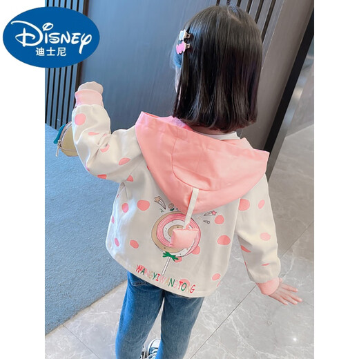 Джадка Disney Girls Модная и модная весна и осень 2025 года Новая девочка осенняя одежда Детская ветряная ветряная ветка Топ с желтой весной и осенью в стиле 110 (рекомендуется 98-105см 3-4 года)