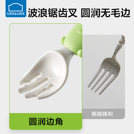 Lock Lock Spoon Spoon Fork Baby Tlaterware Bat Baby Come Baby PP Spoon entrenamiento Supoon Spoon Kids Outing Waterware