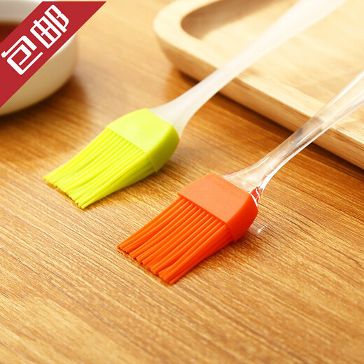 Luda household kitchen high temperature oil brush pancake pancake barbecue barbecue baking silicone small oil brush food brush 5 random colors