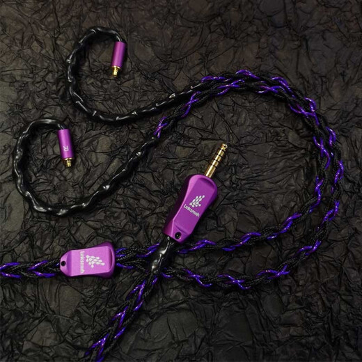 线艺匠失窃之吻耳机平衡线MMCX 0.78 2pin纤维布线单晶银+铜银编平衡线耳机线效线 榭兰图二代/舒尔846 2.5mm 平衡头