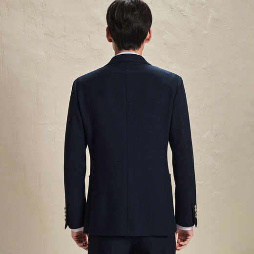 Anniversary Bird Suit Men's Autumn Style Men's Fashion Navy Light Formal Suit Jacket and Pants Suit Slightly Wide Men Xingyu Blue Twill Solid Color 48 A(175/96) /Please note waist or pants