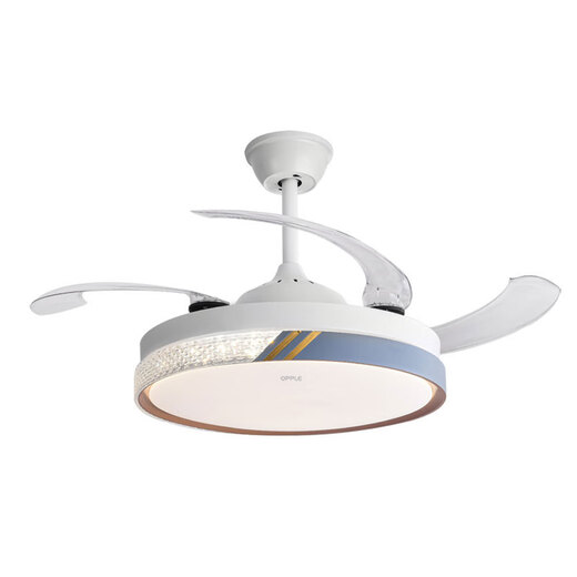 LED fan light ceiling fan light bedroom light frequency conversion living room fan light invisible silent dining room 42-inch 6623+ frequency conversion + three colors