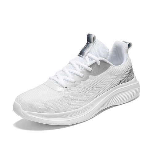 Bubu Fast Foot und feste Herrenschuhe Frühling und Herbst Atmungsaktives dünnes Mesh Laufschuhe Hollow Herren Sportschuhe Reiseschuhe Frauenschuhe Sommer Single Netz atmungsaktiv Zh6636 Grau Weiß 35
