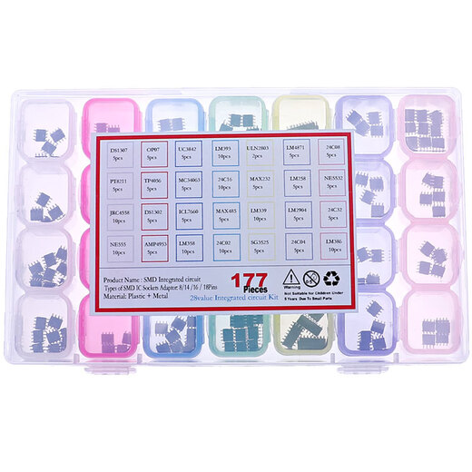 
Commonly used integrated circuit IC chips, optocoupler, direct plug-in chip circuit logic chips 400140106 box, 10 types of ic chips 74LS7374LS151 box