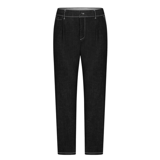 K-boxing pour hommes décontractés micro-élastiques silhouette jeans droits lâches fqrt1509 noir 34