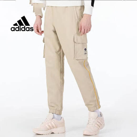 阿迪达斯（adidas）官方舰店裤新款运动裤复古工装裤健身休闲裤子直筒卫裤长裤 HC9716-商场同款 S 175/76A 建议120-135斤