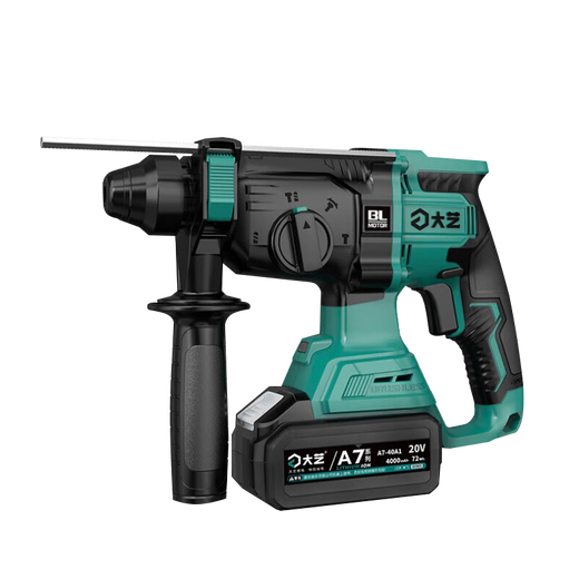 Dayi Electric Hammer Pickaxe Impact Drill Force à quatre fonctions à impact sur le lithium sans balais à haute puissance A7-C6626 Lithium Hammer Impact Drill A7-C6626 [6.0h Double standard électrique]