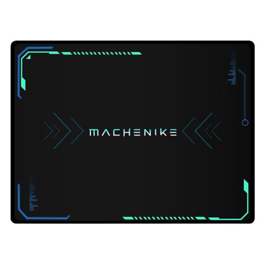 MACHENIKE Mouse Pad Laptop Mouse Pad Office Gaming Esports Mouse Pad Smooth Seam Glass Pad [New Style] Black Shadow 320*240mm