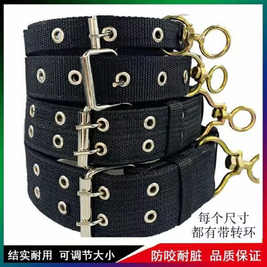 Yile Pet Medium and Large Dog Dog Collar Dog Chain Pet Supplies Dog Collar Collar Collar Medium-sized Dog Golden Retriever Collar Chain 4cm 65cm Double Hole (40-70Jin Jin is equal to 0.5kg)