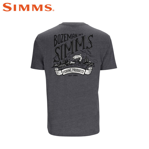 SIMMS新款短袖T恤春夏透气舒适男生时尚路亚户外钓鱼服柔软舒适速干 PG-14098短袖T恤 黄色 S