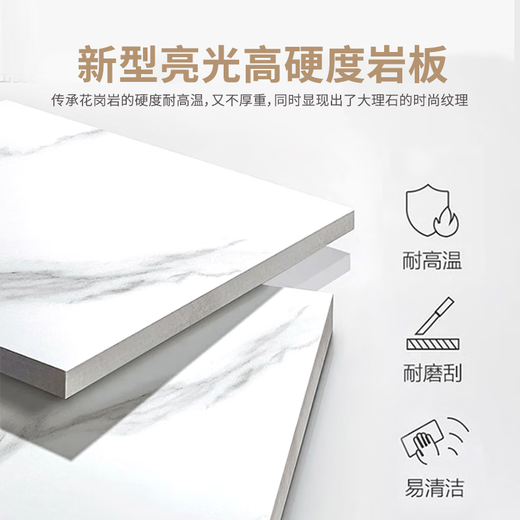 欧来比岩板电视柜茶几组合套装现代简约家用电视柜小户型家用电视机地柜 灰色+白色岩板【加厚进口岩板】 2.4米电视柜