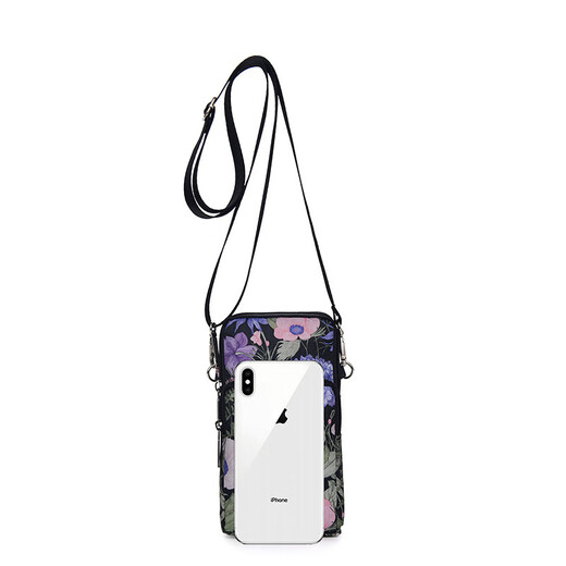 Yituyike's new large-screen mobile phone bag, women's shoulder crossbody bag, coin purse, Oxford cloth bag, wrist bag, mother bag, dancing arm bag, large size (full of spring), height 19, width 10, thickness 5