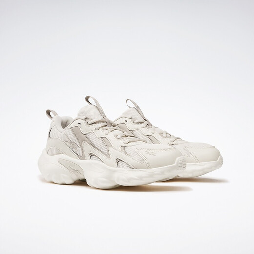 Reebok men's and women's DMX 1000 mesh classic retro sports and casual stitching dad shoes gx3895-beige/brown 34 Chinese size .5(23cm)us