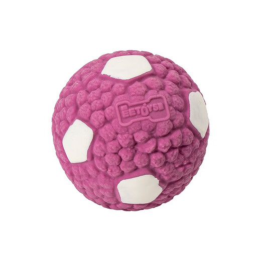 Dog Bone Stick Snacks, Bite-Resistant Molar Teeth Cleaner for Pets, Small Latex Football (Purple)
