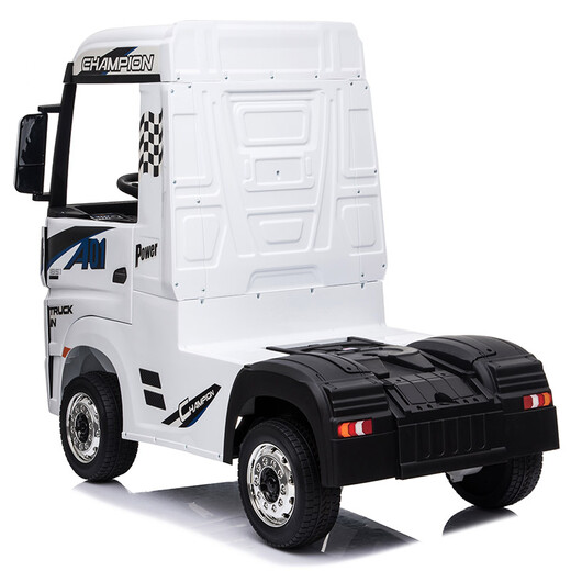 Harleybella Mercedes-Benz truck children's electric car four-wheel remote control baby four-wheel drive truck child semi-trailer toy trailer upgraded white rear trailer + four-wheel drive + dual batteries + early education + high-end features