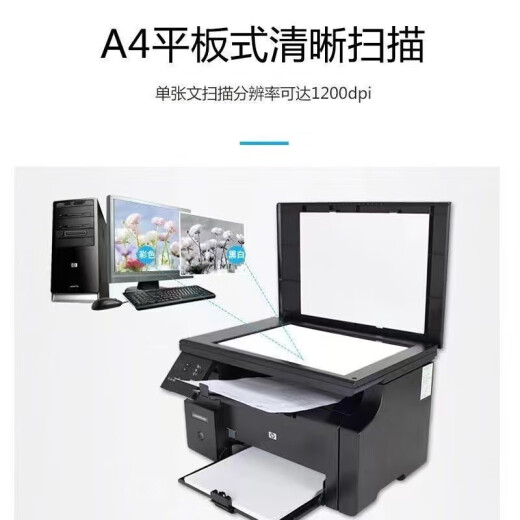 惠普（HP）全新HPM1136黑白激光打印机多功能一体家用办公打印复印扫描A4 全新HPM1136【含五个原装硒鼓】 标配