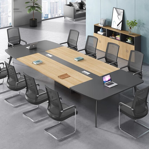 Sudhir conference table long table office desk and chair negotiation table staff combination rectangular customized color card (please contact customer service for details)