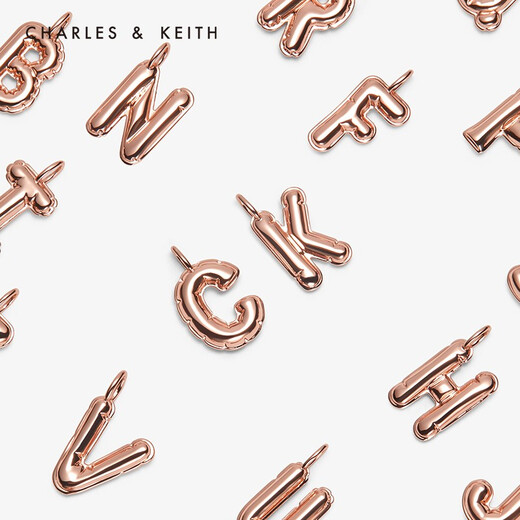 CHARLES&KEITH Valentine's Day personalized letter pendant pendant birthday gift CK5-72120241-N S 1 piece