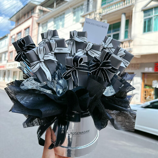 Chuangjingyi selects Chinese Valentine's Day fireworks bouquet DIY materials to send to boyfriend. Careful fireworks bouquet DIY materials homemade hand-held flowers and hug bucket creativity. Tinghua rain is fine. The material package does not include prop boxes.