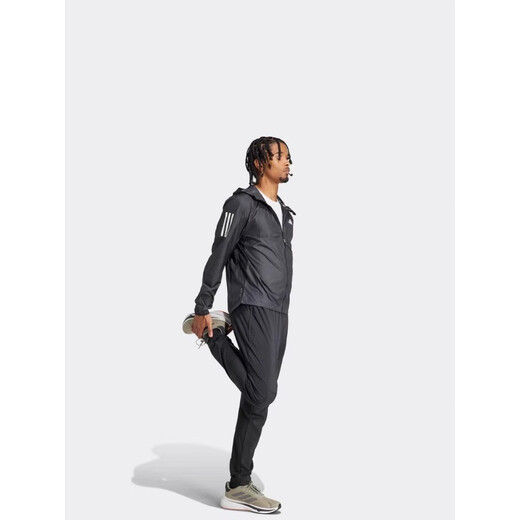 阿迪达斯（adidas）2025春季新款男装跑步连帽夹克IN1483 黑|IN1483 L