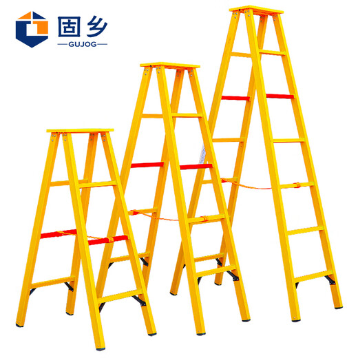 Guxiang insulated ladder, insulated herringbone ladder, electrician's ladder, engineering safety ladder, fiberglass fiber single-sided telescopic ladder, insulated ladder, herringbone ladder, 3 meters