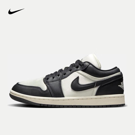 Nike air jordan 1 men's shoes spring new women's shoes aj1 low top shoes casual basketball shoes fb9893-101 black and white panda 38.5
