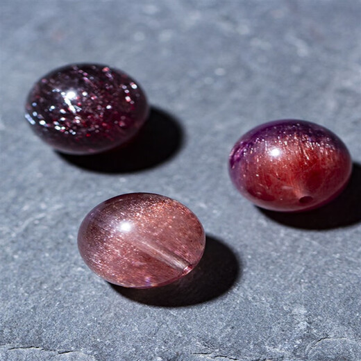 Shaofan Natural Watermelon Super Seven Single Beads Rare Color Tourmaline Sujulai Black Silver Titanium Sea Grain Stone Tanzanite Red Grain Multi-Baby Beads Crystal Crystal Single Bead