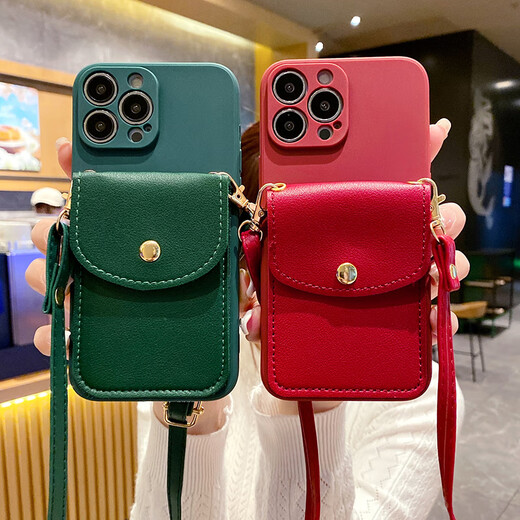 
Crossbody coin wallet suitable for vivox90 mobile phone case x80/x60 strap lanyard s15/s12 new y76s/s7 brown card bag + leather crossbody rope soft shell anti-fall cover vivo X90