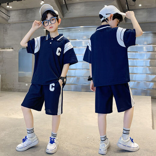 Flowers are Hello Summer Summer Fashion, Summer Thin Style, Medium-Large Boy Short Sleeve Mu Mu-826C Character Gray 150 Recommended height about 145 cm