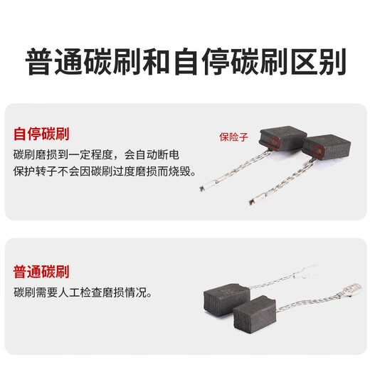 锐奇（KEN）角磨机电机配件碳刷9810/9910/9125B/9710/9125C/9167/9006适配 一对|升级版自断碳刷|适配9910S