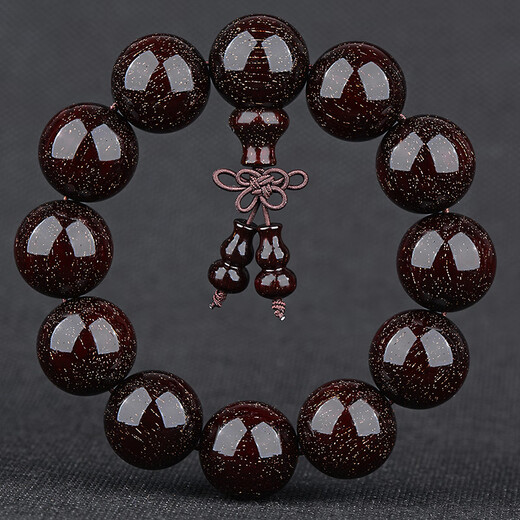 
Sandalwood full of stars Indian small leaf red sandalwood bracelet 20mm 12 men's Buddhist beads high oil secret old sandalwood red sandalwood bracelet [Old product TJ9903] One thing full of stars 20mm*12