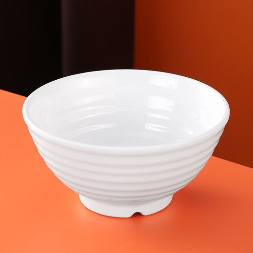 JOBO commercial A8 melamine rice bowl 5-inch 10-pack soup bowl fast food canteen rice bowl