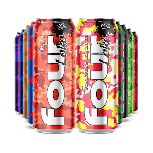 
Four Rock Cocktail Sour Grape Fruit Wine 695ml*4 Bottles Women's Slightly Intoxicated Sweet Wine Imported in the United States