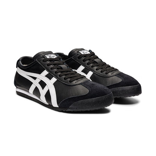 Onitsuka Tiger Hirokazuka Classic Casual Shoes Captical Hombres y zapatos ligeros y transpirables México 66 Negro 38