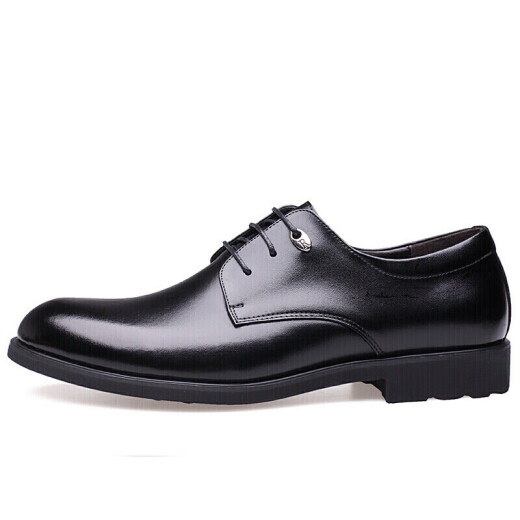 CARTELO British cowhide leather business formal casual men's low-cut lace-up leather shoes for men 511 black 42