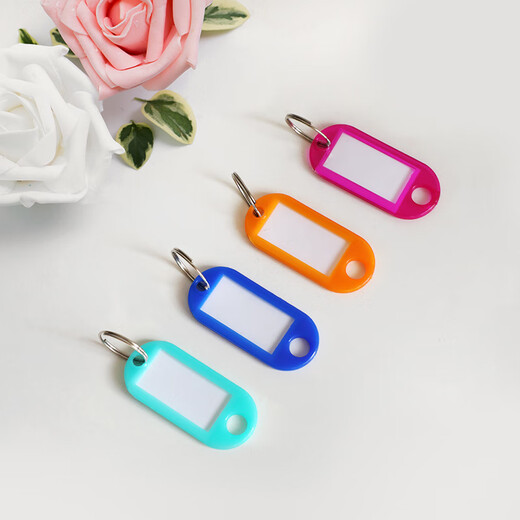 Deyin Colorful Key Key Chain Chain Classification Marc Key Tag Marque 9848 Clé Mation de gestion Bag étiquette de clé Stick Stick Office fournit 50 pièces / boîte