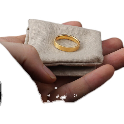Vietnamese alluvial gold ancient plain ring inheritance men's index finger plain ring color gold fashion ring little finger personality US size 9 (140-160Jin Jin is equal to 0.5 kg)
