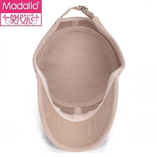 Modal hat men's peaked cap flat-top hat middle-aged and elderly dad military hat casual trend sun protection sun hat outdoor fishing wrapped flat-top hat black