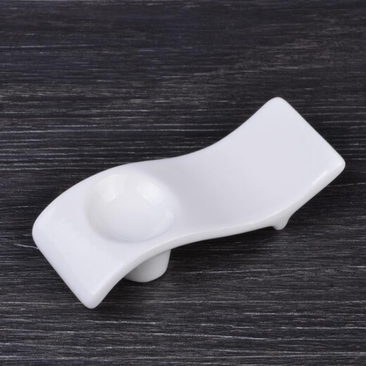 Chopstick Rest Chopstick Rest Creative Chopstick Rest Pure White Ceramic Chopstick Rest Hotel Tableware Dual-purpose Spoon Rest Chopstick Rest Chopstick Rest Spoon Rest No. 5 Chopstick Rest