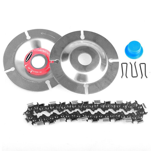 Mufansen angle grinder chain saw disc polisher saw 4-inch 5-inch chain disc cutting machine wood slotting grinding cutting disc durable 4-inch angle grinder drill chain disc