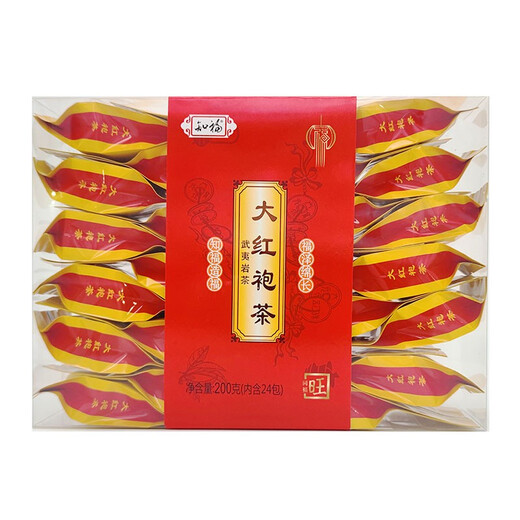 Zhifu Dahongpao Tea Tea Oolong Tea Rock Tea Tea Wuyishan Rock Tea Сильный аромат прозрачная коробка Новый чай подарок подарок 8863 Прозрачная коробка 200G*1 коробка