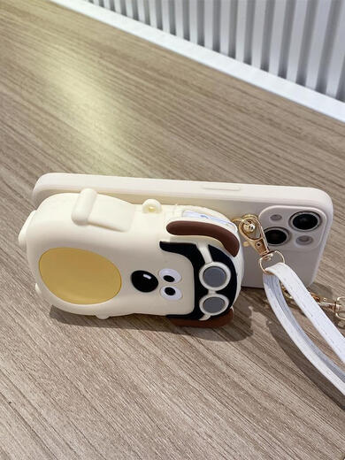 Face shell vivo y200 mobile phone case full cover y77 soft Y76s Y74s women's Y93s anti-fall 85 oblique straddle lanyard 73s silicone y200i cartoon x90 coin wallet y100 Dongbai dog coin wallet mobile phone case + leather pattern crossbody vivo X70