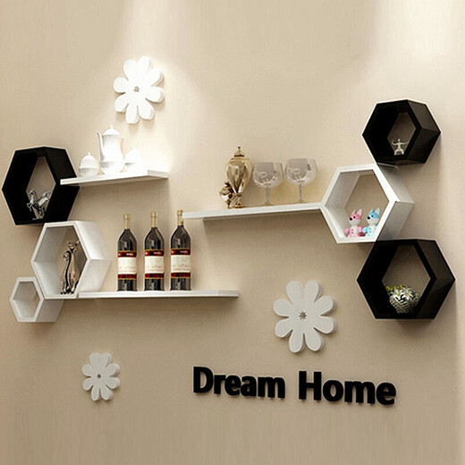 City code wall shelf living room TV background wall wall cabinet decoration restaurant wall-mounted bedside storage X68-Package M